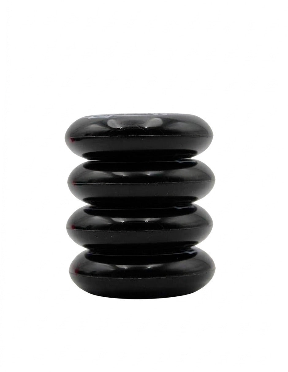 Set 4 Ruedas Iron Roller 80mm Negro Para Patines En Línea