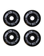 Set 4 Ruedas Iron Roller 80mm Negro Para Patines En Línea
