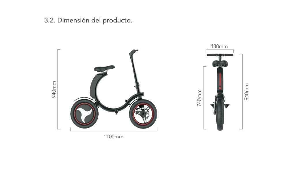 Bicicleta Eléctrica Libats Spyder C1 Color Negro