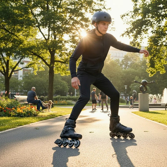 Combo Patines Ir Freeskate Forza Con Freno Y Casco Ajustable