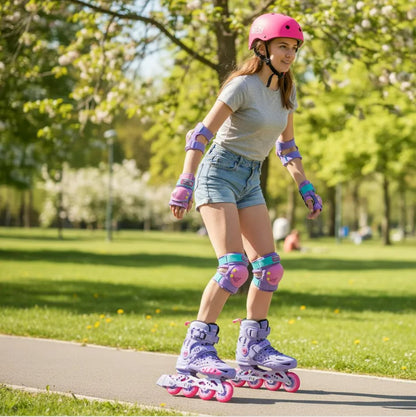 Combo De Patines Urbanos Casco Y Protecciones Ir Forza 2.0