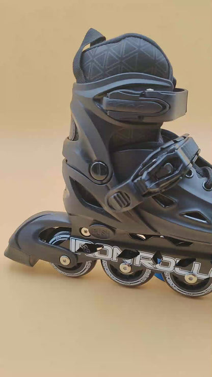 Patines En Línea Ajustables Speed Negro Total