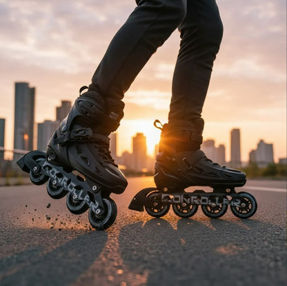 Patines En Línea Ajustables Speed Negro Total