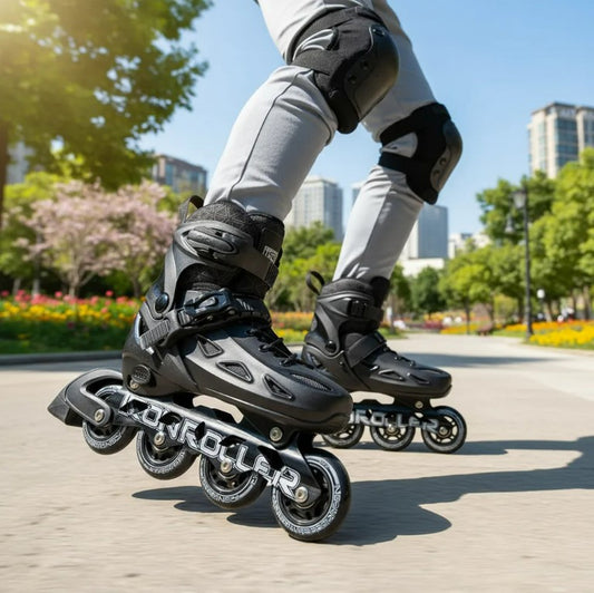 Patines En Línea Ajustables Speed Negro Total